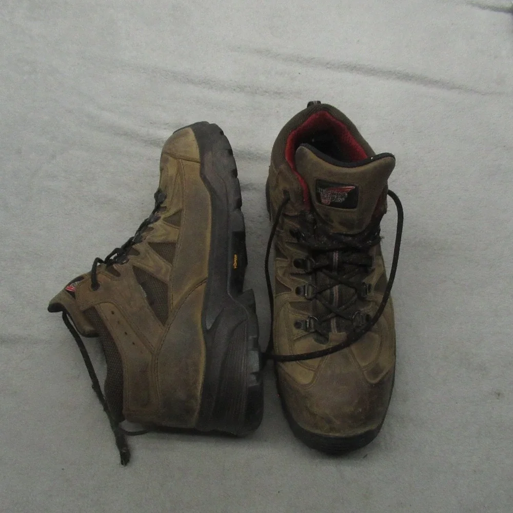 Red Wing Mens 11D Boots Brown Leather TruHiker Waterproof Rugged Safety Toe Hike